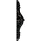 Ekena Millwork Antonio Ceiling Medallion, Hand-Painted Black Pearl, 35 7/8"W x 22 1/2"H x 4 3/8"P CM35X22ANBPS - alternate 4